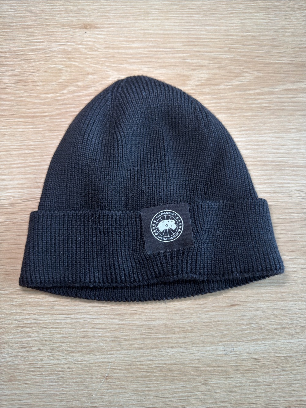 Canada goose merino wool beanie cap men